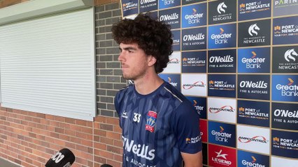 Jets defender Mark Natta | February 29, 2024 | Newcastle Herald