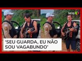 Motorista embriagado canta música de Bruno e Marrone para policial em MG