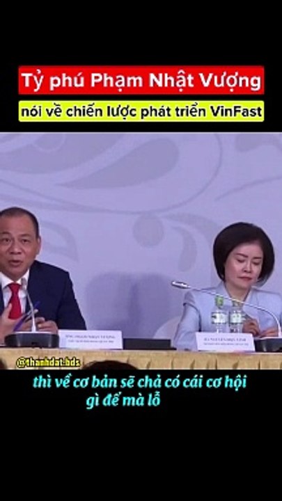 Tỷ phú Phạm Nhật Vượng nói về chiến lược phát triển VinFast.