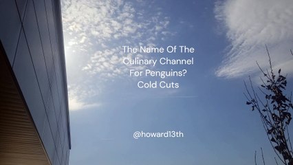 "The Name Of The Culinary Channel For Penguins? Cold Cuts" 02/26/2024