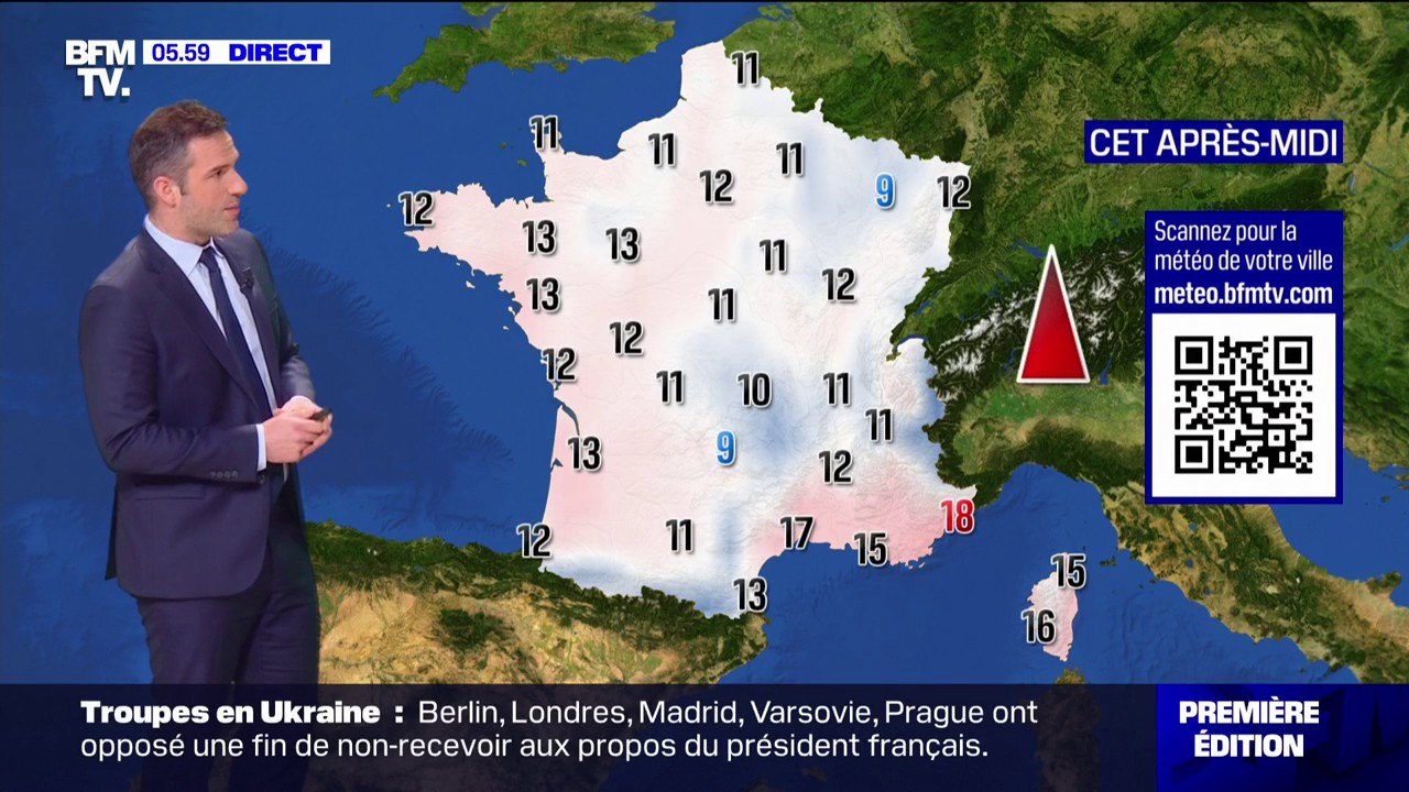 Du soleil sur la moitié nord de la France, et de la pluie et de la neige sur le Sud-Est, avec des températures comprises entre 9°C et 18°C... La météo de ce mercredi 28 février