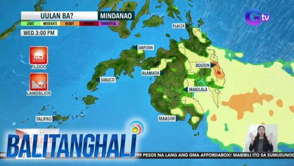 Maraming bahagi ng Mindanao, posibleng ulanin ngayong araw | BT