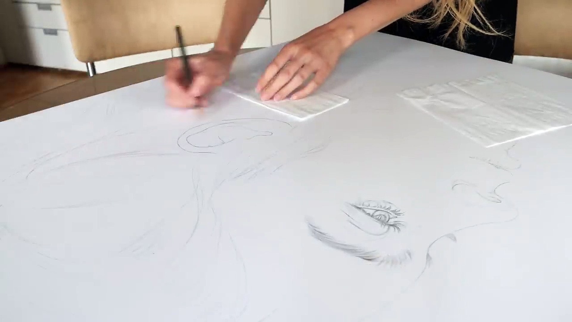 ⁣Drawing of BILLIE EILISH - 125 HOURs of Drawing