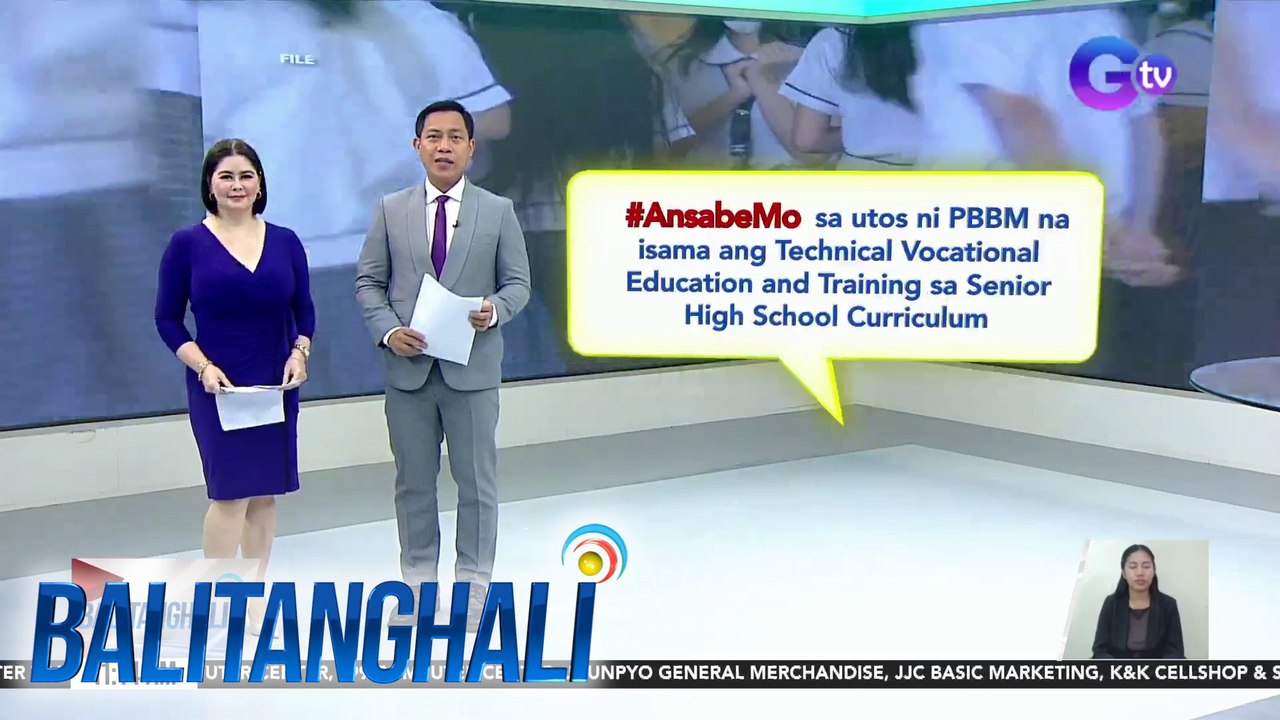 Technical Vocational Education and Training, ipinapasama ni PBBM sa SHS Curriculum | BT