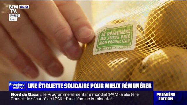 Une étiquette solidaire pour indiquer aux consommateurs que le producteur de fruits et légumes est mieux rémunéré