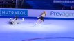 Cameraman Falls While Filming Figure Skater in Ice Rink