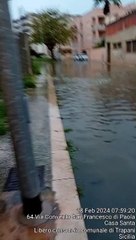 Trapani colpita dal maltempo, strade allagate