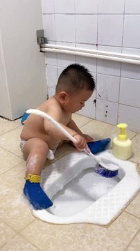 Baby Cleaning The Toilet | Babies Funny Moments | Cute Babies | Naughty Babies | Funny Babies #baby #babies #beautiful #cutebabies #fun #love #cute #funny