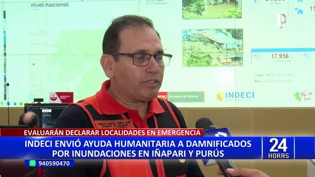 Indeci envía ayuda humanitaria a damnificados por inundaciones en Iñapari y Purús