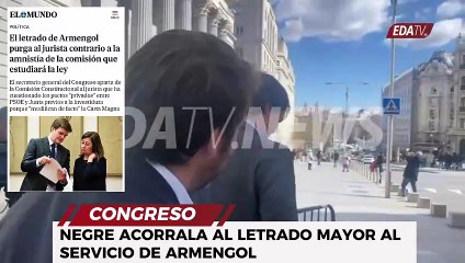 Negre acorrala al letrado mayor del Congreso al servicio de Armengol y Sánchez
