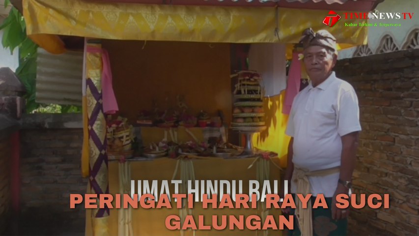 Umat Hindu  Bali  Peringati Hari Raya Suci Galungan.