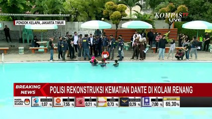 Polisi Rekonstruksi Kematian Dante di Kolam Renang, Tersangka Sempat Cek CCTV di Lokasi