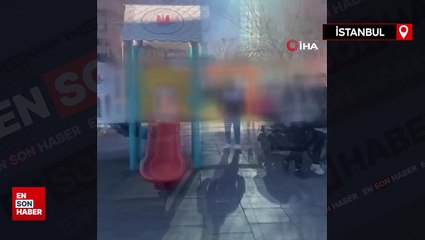 Kağıthane’de genç kızların sevgili kavgası kamerada