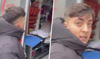 Ambulansı hasta taşımamakla suçladı, hastayı görünce bunları söyledi