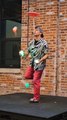 Person Performs Mind-blowing Juggling Tricks Simultaneously