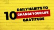 10 Daily Habits to Change Your Life - Gratitude