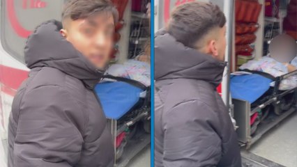 Ambulansın hasta taşımadığını iddia edip sürücüyle tartıştı, hastayı görünce sorduğu soruyla ‘bu kadar da olmaz’ dedirtti: “Aciliyeti var mı?”