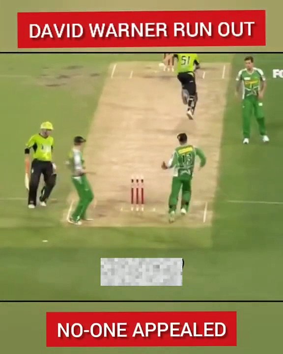 NO Appeal NO OUT - David Warner Survive