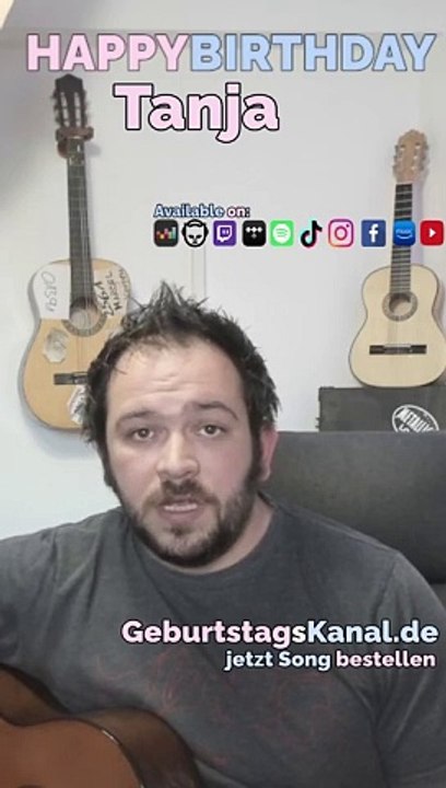 Happy Birthday, Tanja! Geburtstagsgrüße an Tanja video Dailymotion