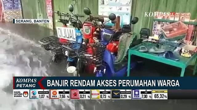 Banjir Rendam Jalan Tegal Alur Kalideres, Motor Mogok Akibat Terjang Genangan Air