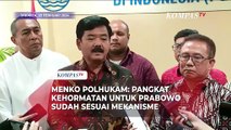 Menko Polhukam Hadi Sebut Gelar Jenderal Kehormatan untuk Prabowo Sesuai Mekanisme