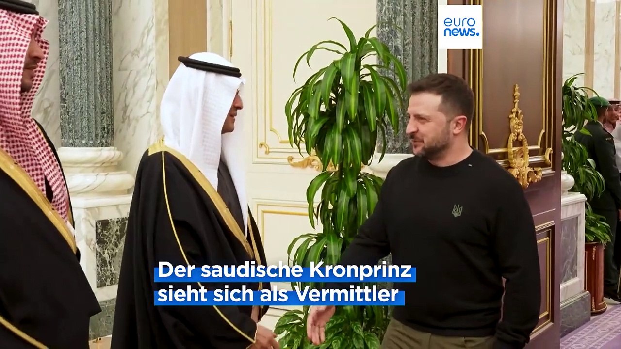 Präsident Selenskyj bittet Saudi-Arabien um Unterstützung