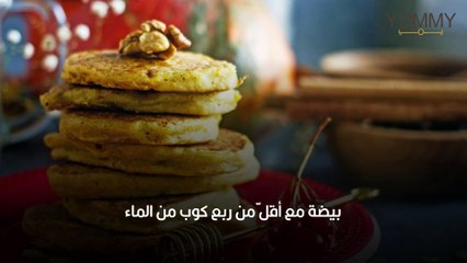 فطور صحي بان كيك الشوفان