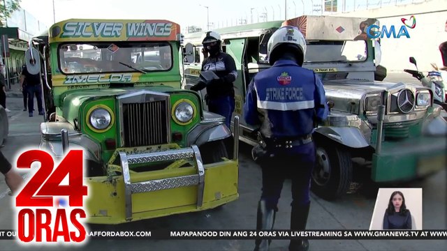 Jeepney drivers na ginawang garahe ang loading at unloading area, huli; brgy hall na nasa bangketa na ang mga gamit, sinita | 24 Oras