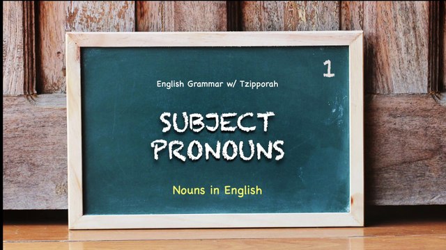 Subject Pronouns: Nouns in English | Easy English Grammar PRE A1