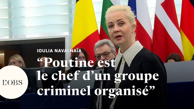 Poutine est le chef d'un groupe criminel organisé , clame la veuve de Navalny au Parlement européen
