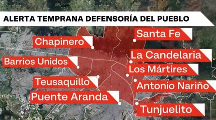 Defensoría advierte presencia de casi todos los grupos armados del país en Bogotá