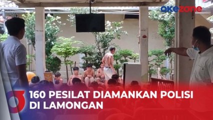 Buntut Kericuhan, 160 Pesilat Diamankan Polisi di Lamongan, 5 Diantaranya Bawa Sajam