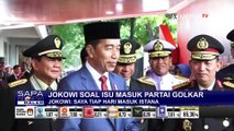 Jokowi Buka Suara Terkait Isu Dirinya Gabung ke Partai Golkar