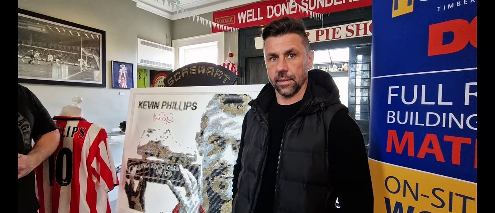 Kevin Phillips comes face-to-face with stunning screwart portrait