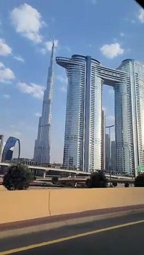 Beautiful road journey view Dubai | Burj khalifa Dubai UAE