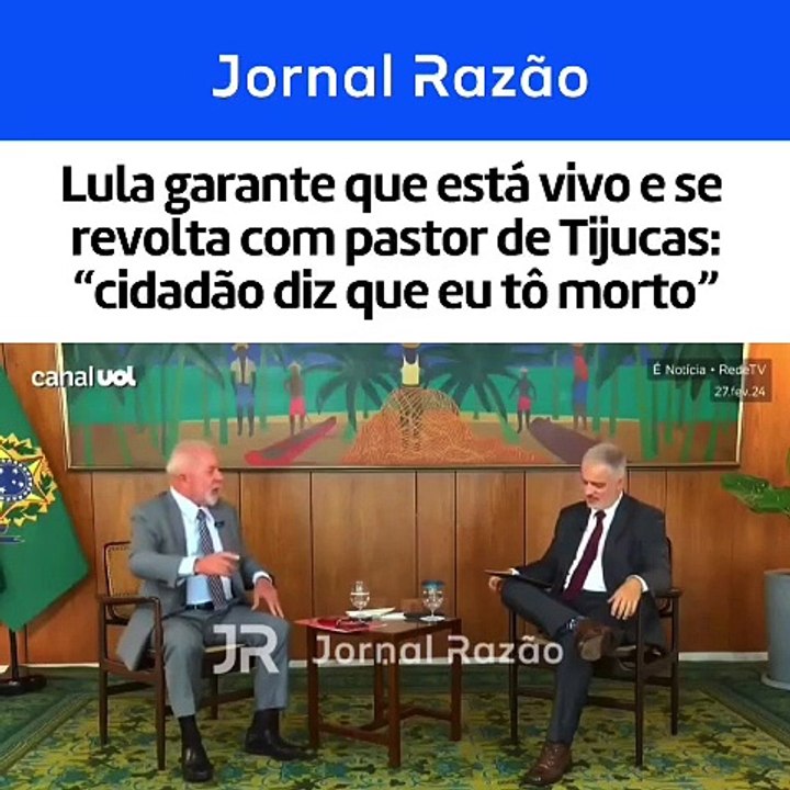 Lula se revolta com pastor de Tijucas e garante que ‘não morreu’