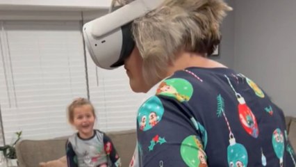 Hilarious VR Prank Turns Grandma's Walk into a Comedy Show 😂