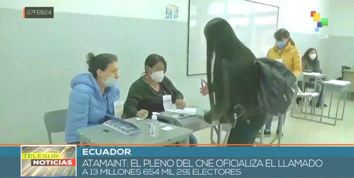 CNE de Ecuador oficializa convocatoria a consulta popular