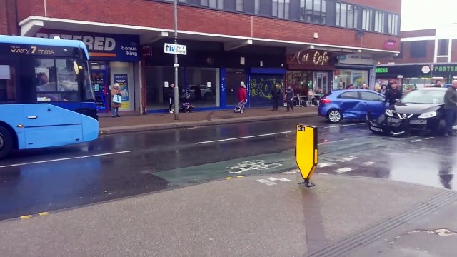 Crash on busy Portsmouth street causing severe traffic delays