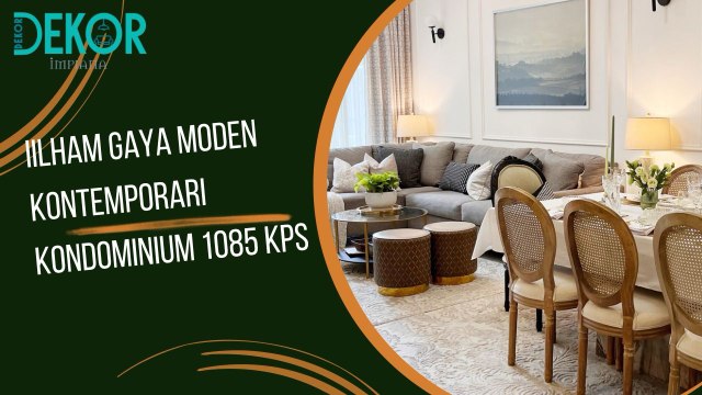 Ilham Gaya Moden Kontemporari Kondominium 1085 Kps