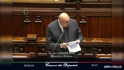 Crosetto: spesa Difesa in calo, ma 2% del Pil dev'essere punto partenza