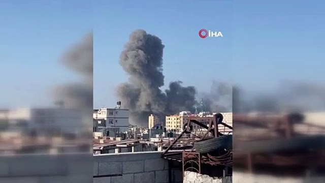 Katil İsrail sivillerin sığındığı mülteci kampını vurdu! Çok sayıda ölü var