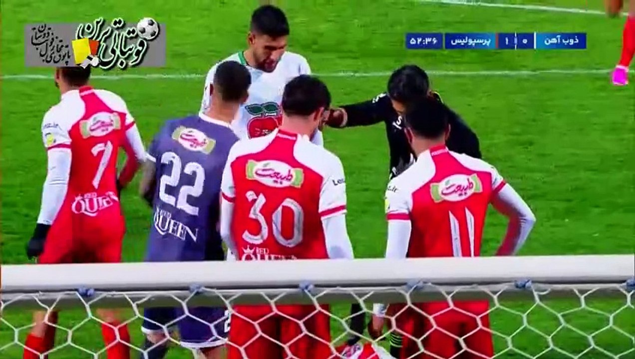 خلاصه بازی ذوب‌آهن و پرسپولیس