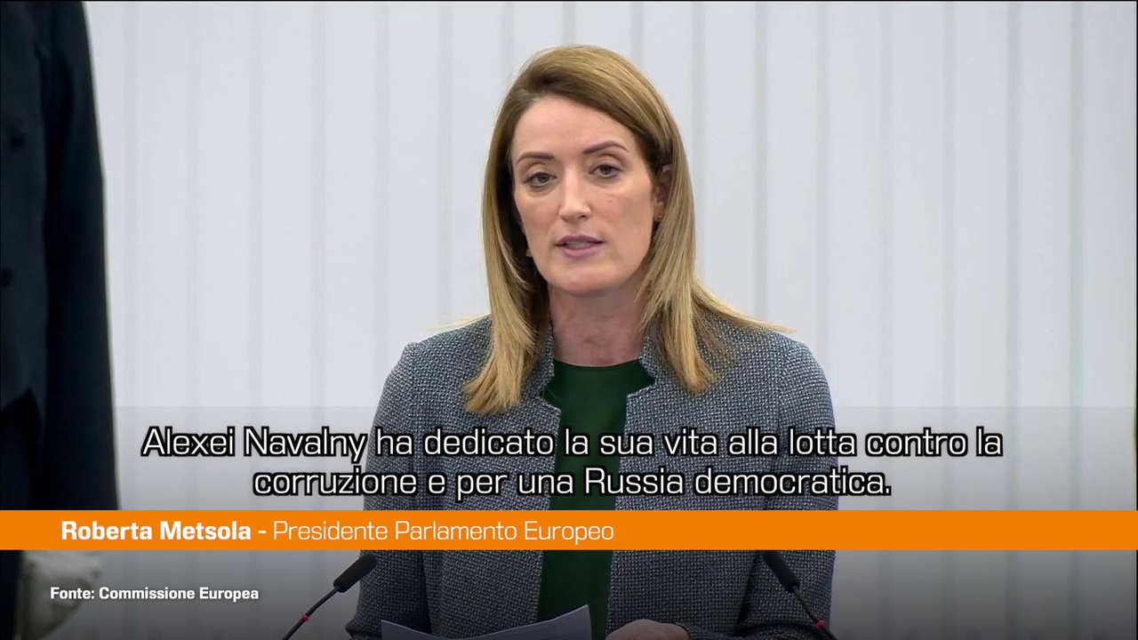 Russia, Metsola "Navalny non si è arreso e non lo faremo neanche noi"