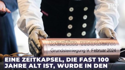 Fast 100 Jahre alte Zeitkapsel in den Niederlanden entdeckt