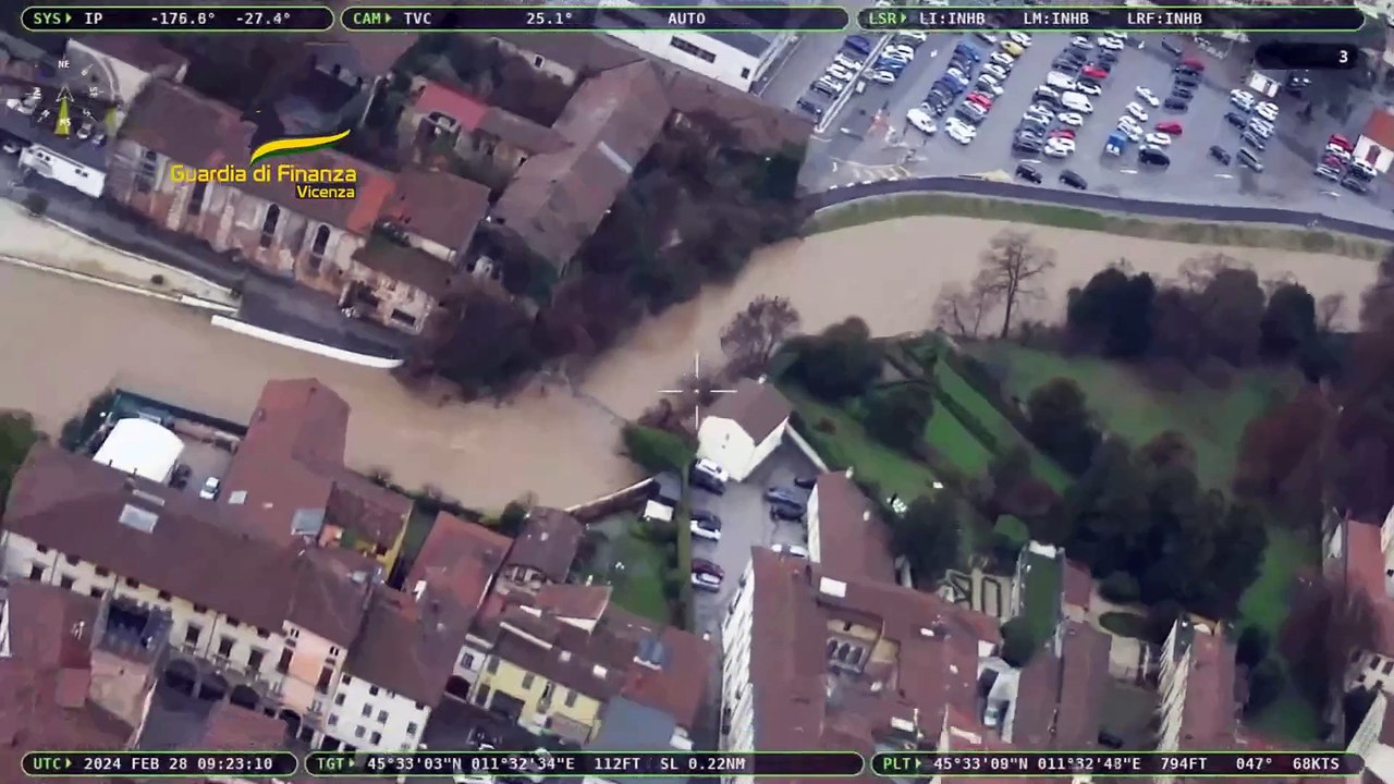 Alluvione a Vicenza: inondata anche la zona dello stadio Menti