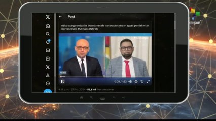 Escala del día: Irfaan Ali admitió desconocer lo establecido en el Acuerdo de Ginebra