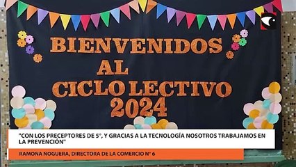 "Con los preceptores de 5°, y gracias a la tecnología nosotros trabajamos en la prevención"