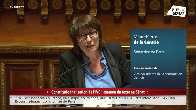 Marie-Pierre de la Gontrie s’oppose aux amendements déposés par la droite