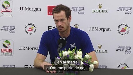 Download Video: Dubaï - Andy Murray annonce qu'il ne jouera 